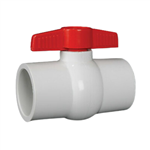 PVC Ball Valve 1" - SxS WHITE