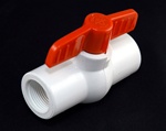 PVC Ball Valve 3/4" - TxT WHITE