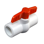 PVC Ball Valve 3/4" - TxT WHITE