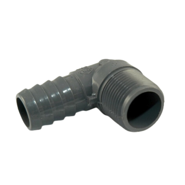 Insert Elbow 1"MPT x 1"Hose - GRAY