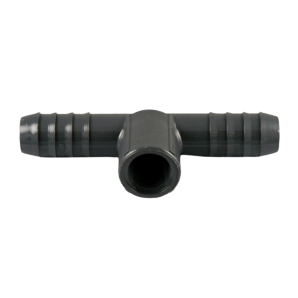 Insert Tee 1/2"FPT x 3/4"Hose x 3/4"Hose - GRAY