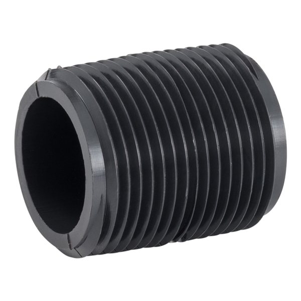 PVC Pipe Nipple 3/4" Sched 80 - 1.25" Long
