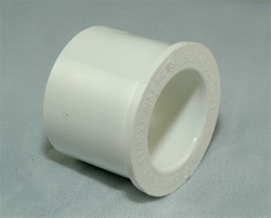 PVC Reducer Bushing 1.5" x 1" - SxS WHITE