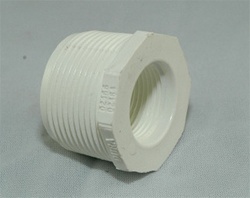 PVC Reducer Bushing 1.25" x 1" - TxT WHITE