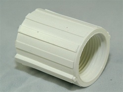 PVC Reducer Coupling 1" x 3/4 inch - TxT WHITE