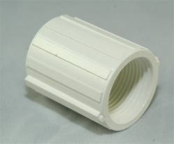 PVC Coupling 1" - TxT WHITE