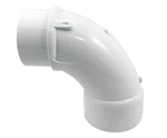 PVC Sweep Elbow 2" SLIP x SPIGOT