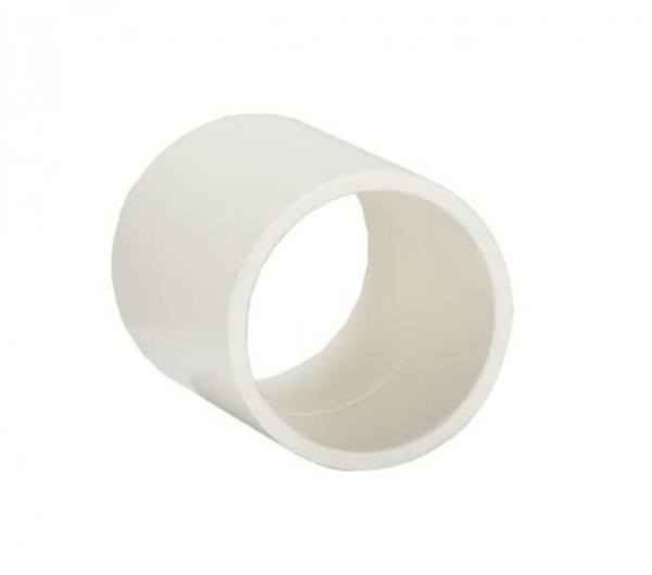 PVC Coupling 1.5" - SxS WHITE