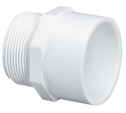 PVC Male Adapter 3/4" - SxT WHITE