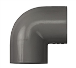 PVC 90 Degree - Schedule 80 GRAY  - Socket x Socket - 1 1/2 Inch