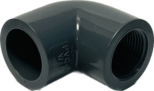 PVC Elbow 1" Sched 80 - SxT GRAY