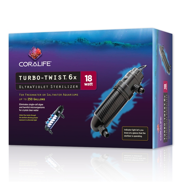 Coralife Turbo Twist UV Sterilizer 18 Watt