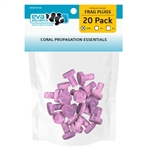 Eva Aquatics Ceramic Frag 3/4" Plug - 20 Pack - Coralline Purple