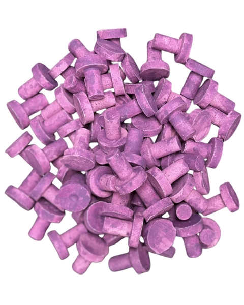 Eva Aquatics Ceramic Frag 3/4" Plug - 250 Pack - Coralline Purple