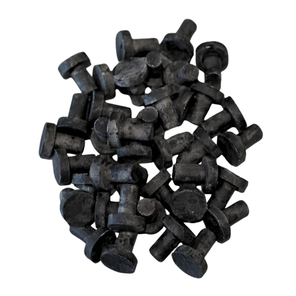Eva Aquatics Ceramic Frag 3/4" Plug - 250 Pack - Charcoal Black