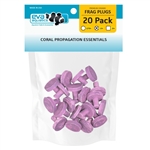 Eva Aquatics Ceramic Frag 1" Plug - 20 Pack - Coralline Purple