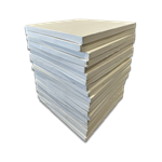 Eva Aquatics Ceramic Frag 4" Square Tile - 20 Pack - White