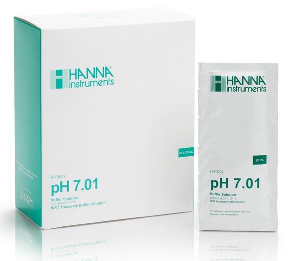 Hanna pH 7.01 Calibration Buffer Sachets (25 x 20 mL) - HI70007P