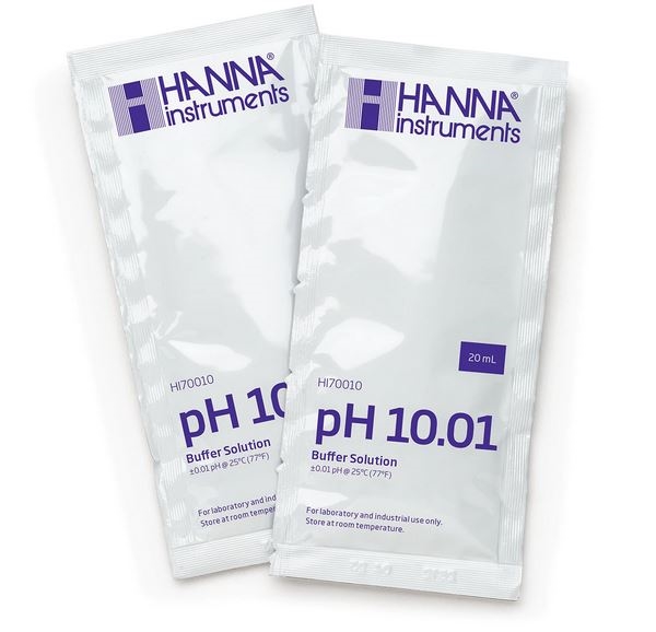 Hanna pH 10.01 Calibration Buffer Sachets (25 x 20 mL) - HI70010P