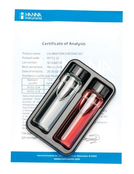 Hanna Marine Nitrate Low Range Checker Calibration Check Set - HA781-11