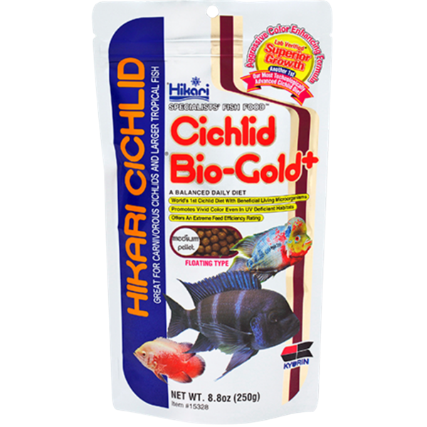 Hikari Cichlid Bio-Gold+ Medium Pellet 8.8oz
