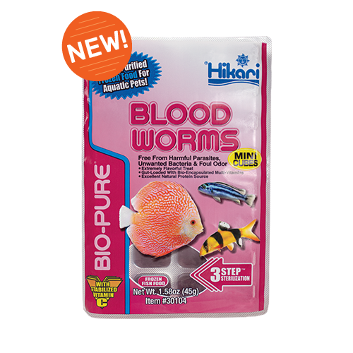 Hikari Blood Worms 1.58oz Mini Cube