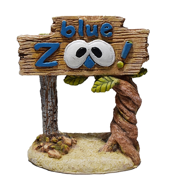 Hikari Resin Ornament - Weird Waters Blue Zoo Sign