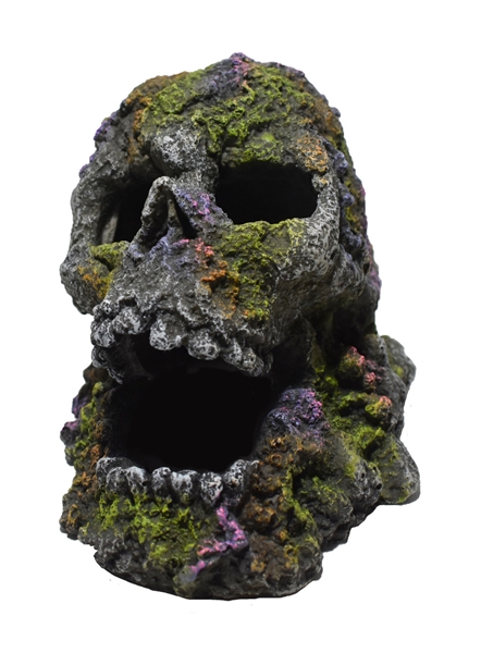 Hikari Resin Ornament - Mossy Skull