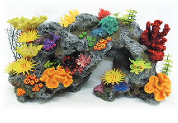 Hikari Resin Ornament - Large Coral Garden