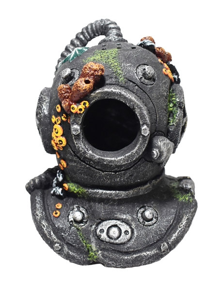 Hikari Resin Ornament - Diving Helmet w/ Coral