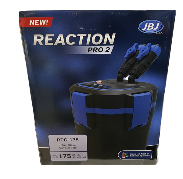 JBJ Reaction PRO 2 - Multi Stage Canister Filter up to 175 gallons, 13 Watt UV - 530 gph