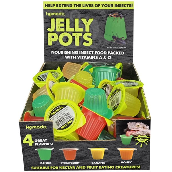 Komodo Jelly Pots Fruit 40 count - 16g