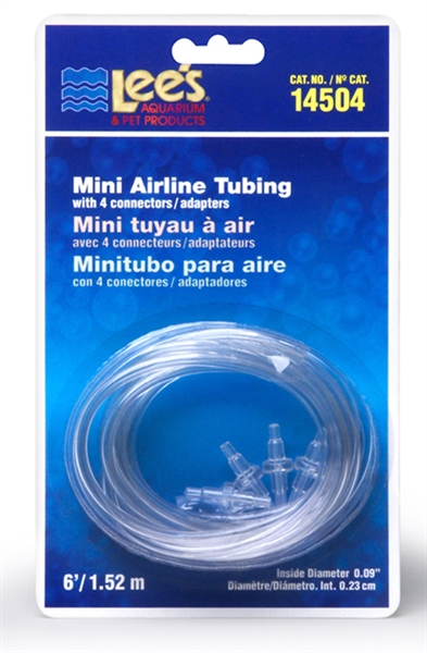 Lee's Mini Airline Tubing, 6' w/4 Connectors