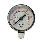 Lifegard Bottom Mount Pressure Gauge