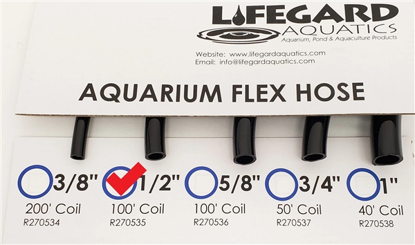 Lifegard 1/2" ID x 100' PVC Flexible Tubing