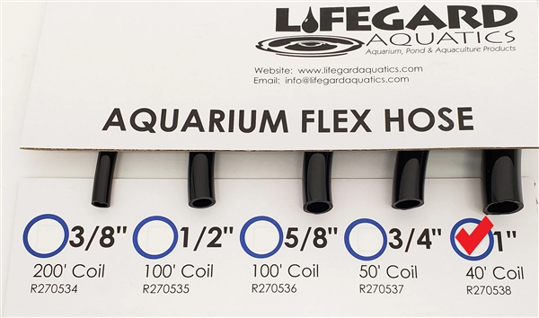 Lifegard 1" ID x 40' PVC Flexible Tubing