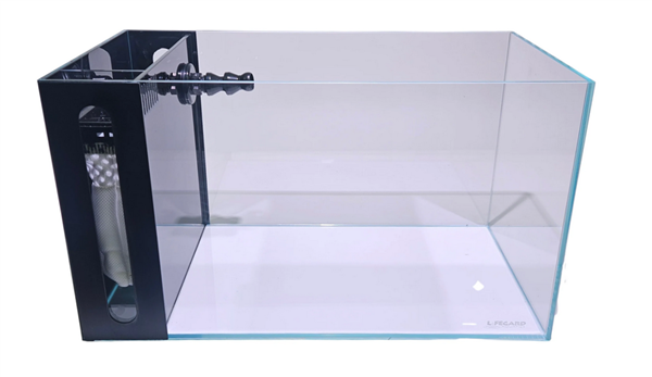 Lifegard Crystal Aquarium - 45 Degree Low Iron Ultra Clear - Side Filter - 17.72"x9.84"x9.84" - 7.43 Gallons