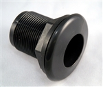 Schedule 40 Bulkhead 1/2" SxT Black (Hole Size 1 1/8")