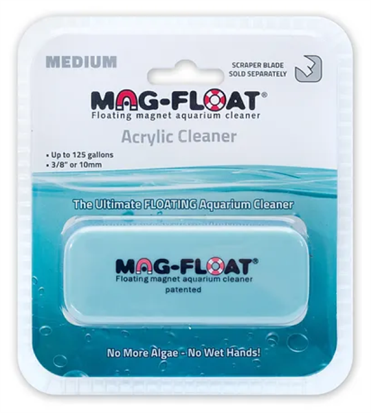 Mag-Float 130A Medium Acrylic Algae Magnet w/ Scraper Option