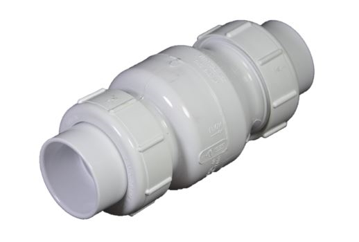 White True Union Swing Check Valve 3/4" SxS