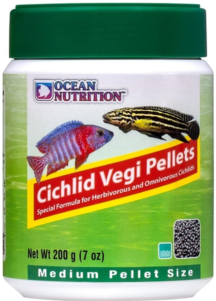 Ocean Nutrition Cichlid Vegi Pellets Medium 200g