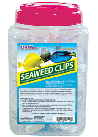 Ocean Nutrition Feeding Frenzy Seaweed Clips 36 Count Jar