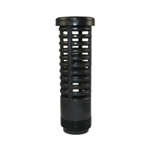 Black Suction Screen 1" x 4" Tall 3/4" Male Thread