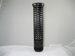 Black Suction Screen 1" x 8" Tall 1" Male Thread