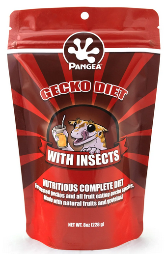 Pangea Gecko Diet w/ Insects - 8oz