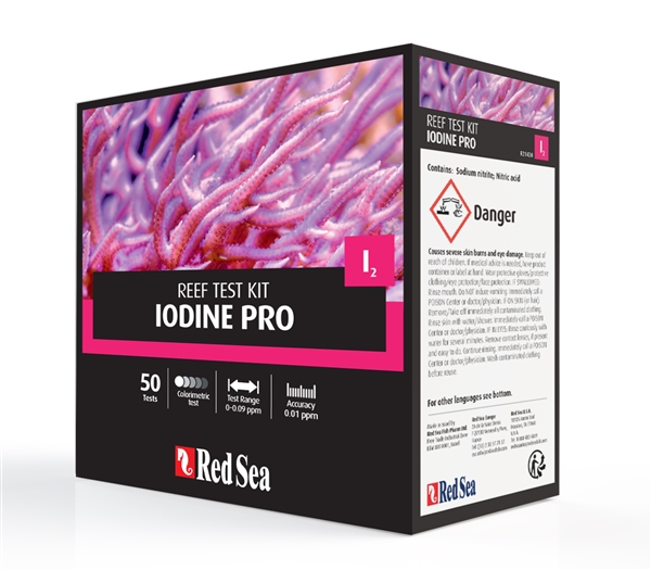Red Sea Iodine Pro - High Accuracy Titration Test Kit (50 tests) - incl. professional titrator