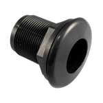 Schedule 40 Bulkhead 3/4" SxS Black (Hole Size 1.5")