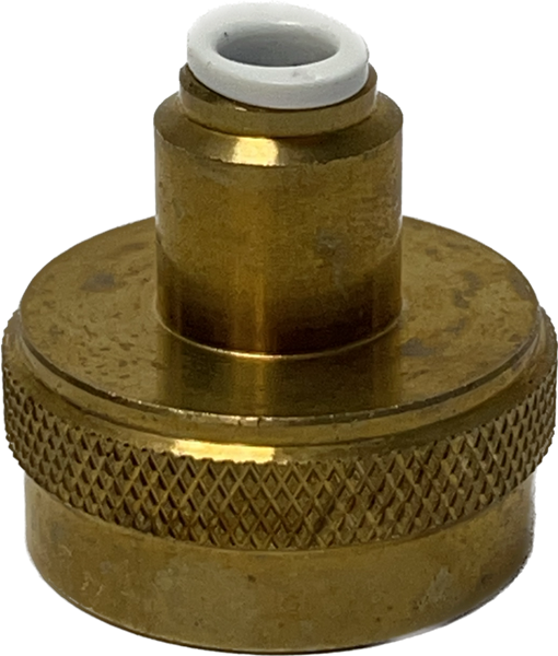 RO Brass Garden Hose Adapter 1/4" Tube