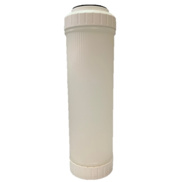 RO 10" Semi-Clear Empty Cartridge Shell (Screw Top and Bottom)