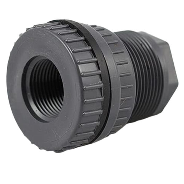 Schedule 80 Bulkhead 1" TxT (Hole Size 1-7/8")